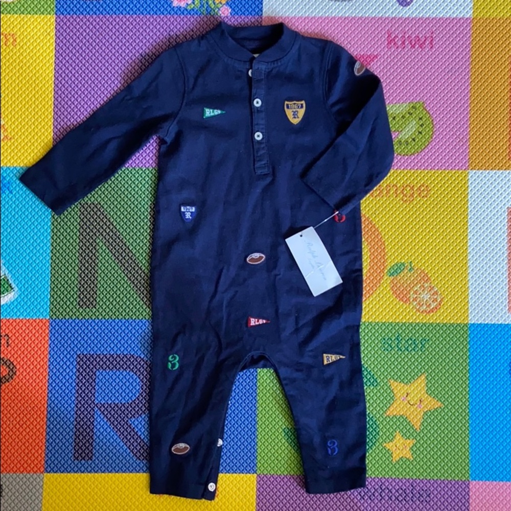 Ralph Lauren Layette Long-sleeved Romper